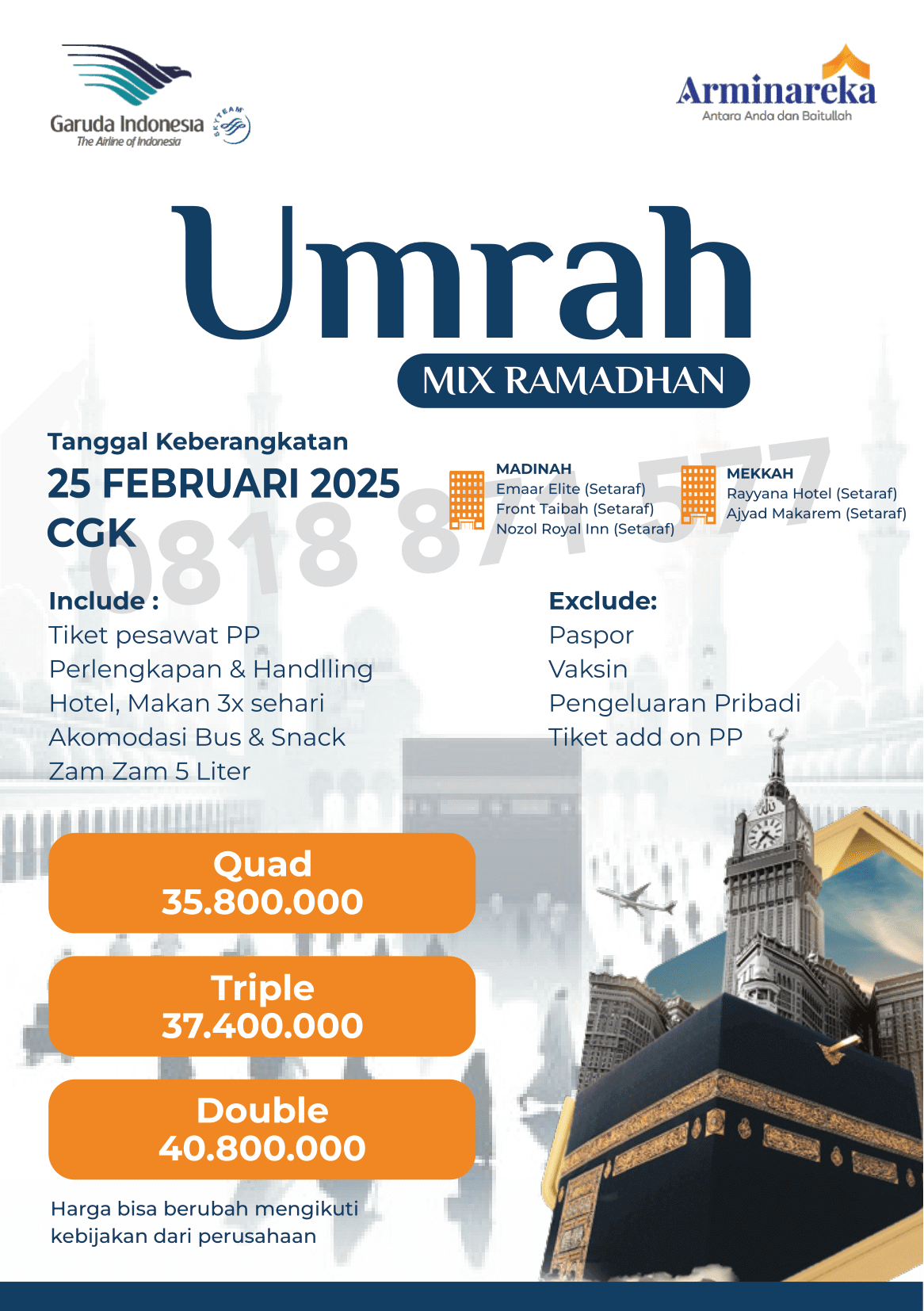 Umroh Bintang 5 Ring 1